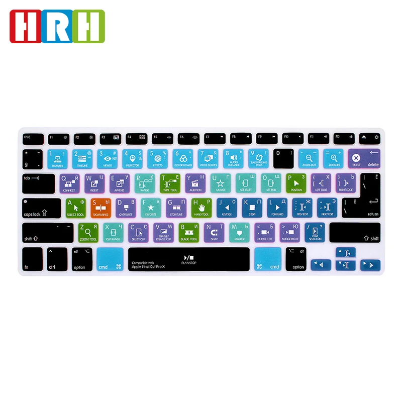 HRH прочный Final Cut Pro X Hotkeys русские ярлыки функциональная клавиатура Обложка