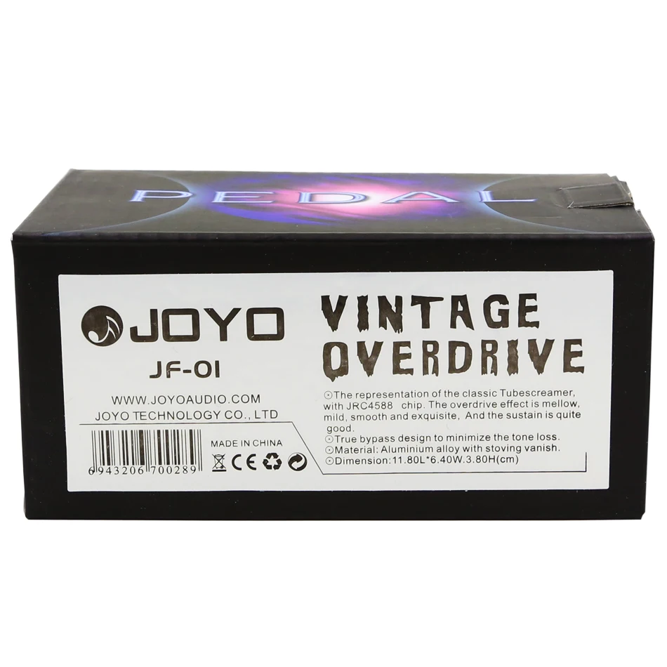 JOYO JF 01 Винтаж педаль для гитарного эффекта овердрайв электрическая гитара
