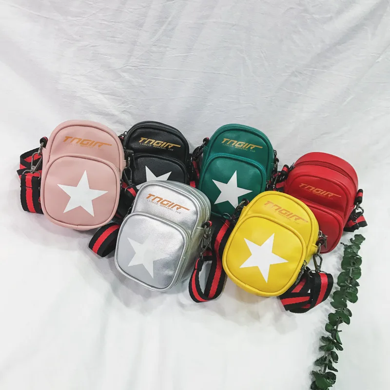 Детская сумка 2019 г. Осень зима новинка пентаграмма широкополосный мини косой