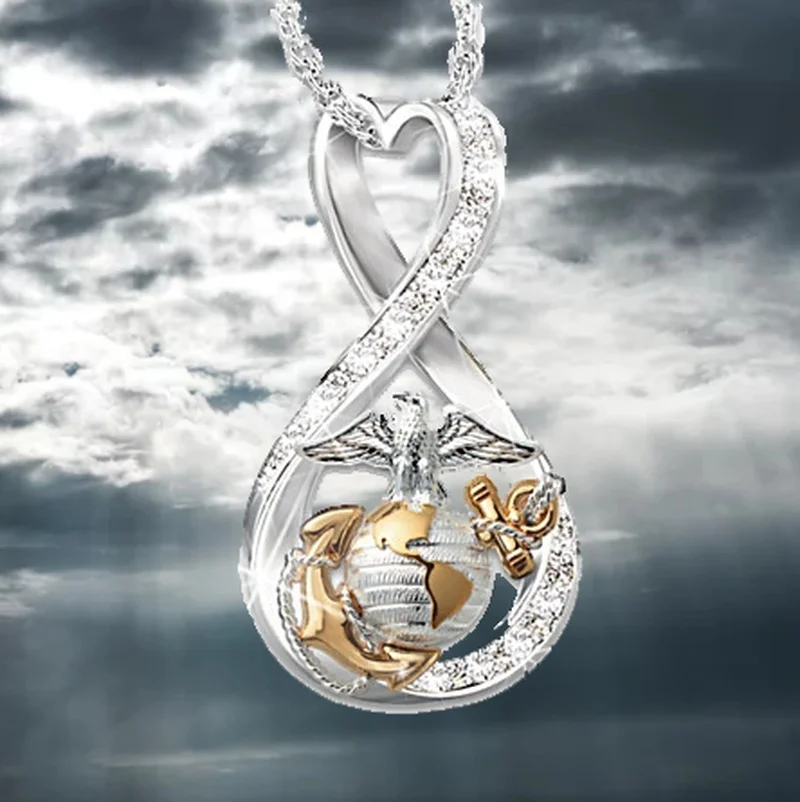 

Fashion Trend Eagle Pendant Party Holiday Gift Jewelry Necklace Wedding Engagement Birthday Gift Necklace Wholesale