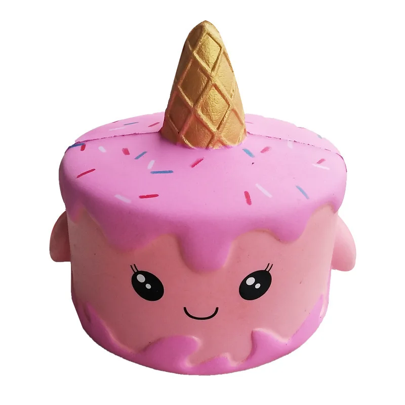 Pink Гигантский Единорог Мягкая кукла медленно поднимается Пегас мобильный телефон с декомпрессионной игрушкой снимает стресс - Цвет: Pink