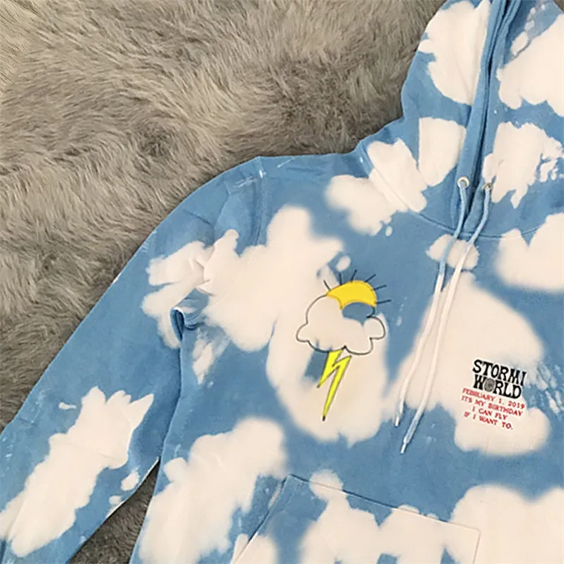 19FW принтом Трэвиса Скотта Astroworld День рождения Толстовка Для женщин мужчин