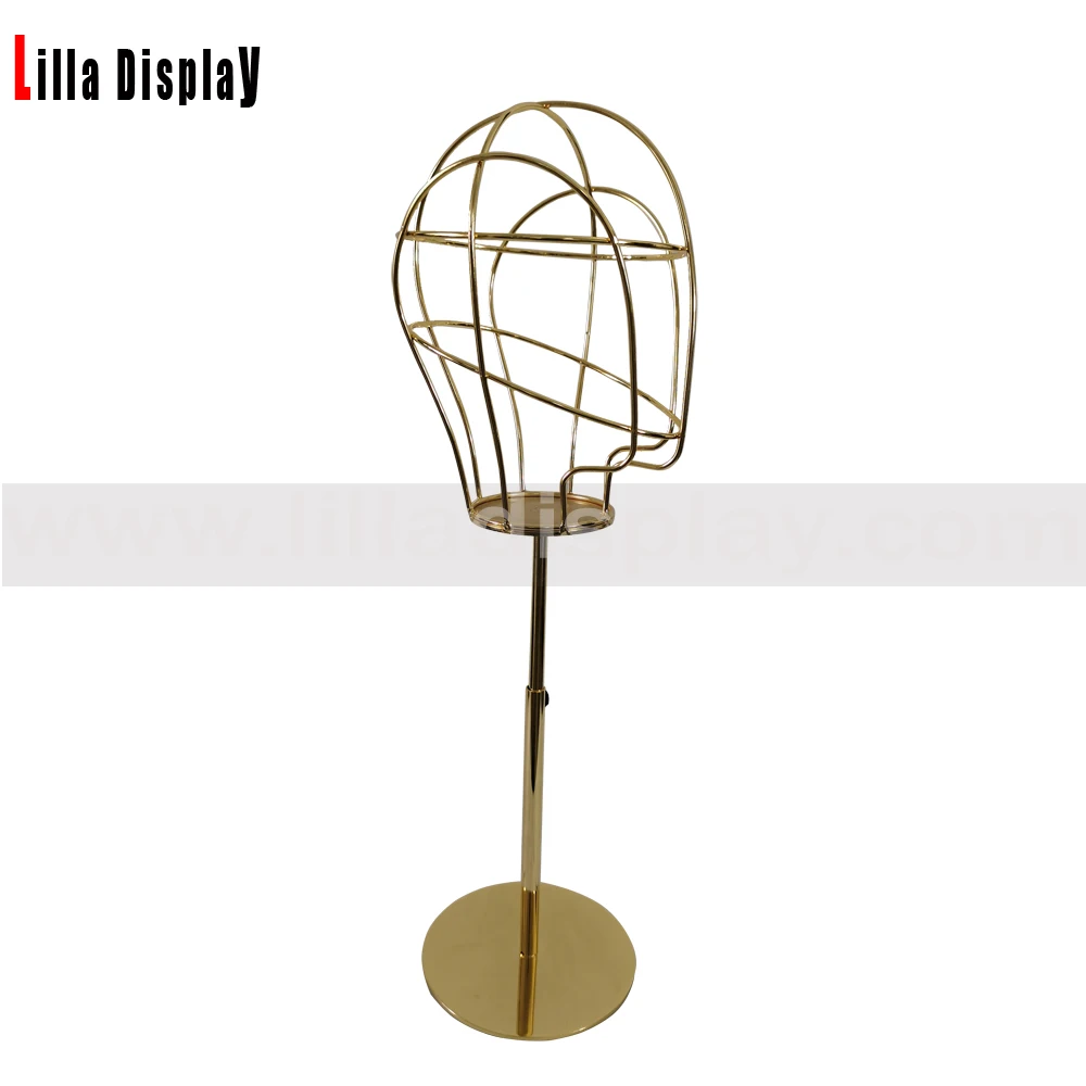 Женский манекен lilladisplay L03 с регулируемой высотой и золотистой проволокой