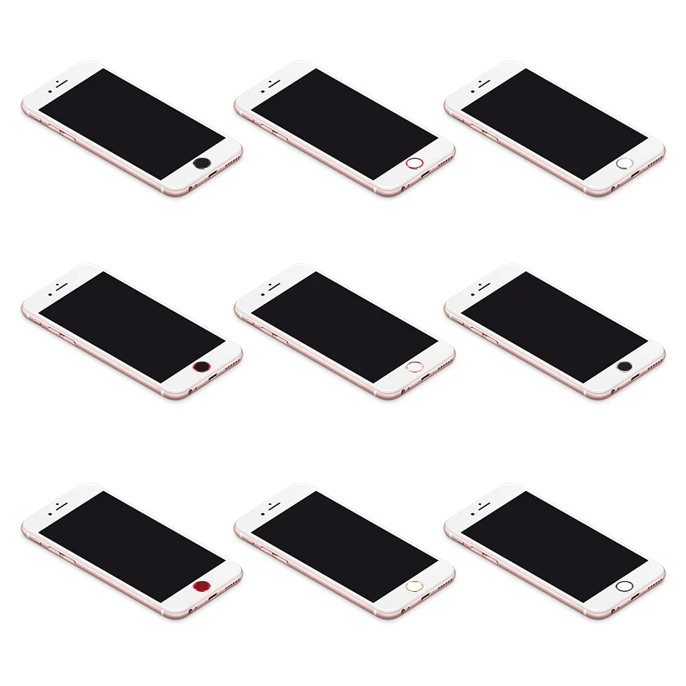 Для IPhone 7/6 S/6 7/6 S/6 Plus SE/5S для IPad Pro Air2 кнопка Home Защитная пленка для сенсорного ID отпечатков пальцев наклейка для телефона металлическая круглая