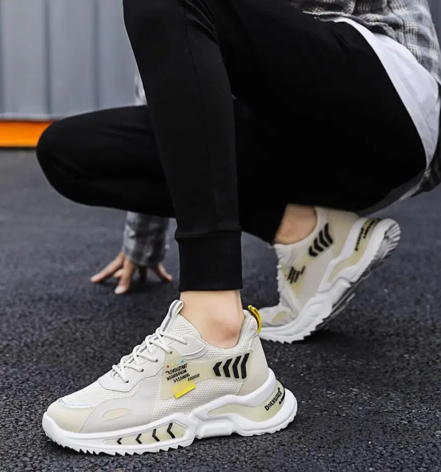 

2021 street Colorful Men Sneakers mesh Breathable Men Casual Shoes Skateboard Sports Shoes Student Board Shoes men Running Shoes
