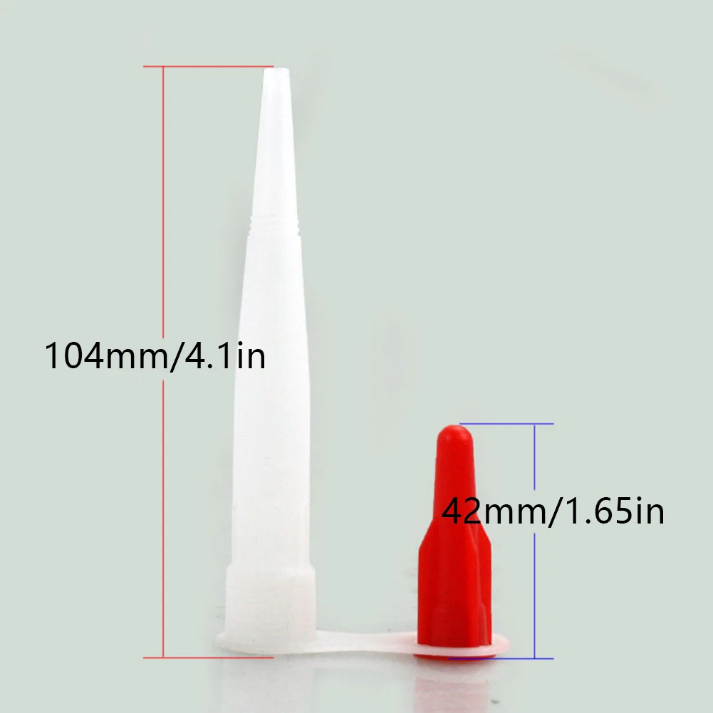 

8pcs Plastic Universal Caulking Nozzle Sealant Caulking Finishing Nozzle With Screw Tips Home Improvement Construction Tools