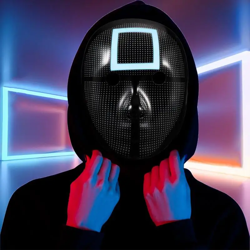 

Люминесцентная маска кальмара для игры, косплея, круглая 6 маска для лица, популярный костюм, игрушка для взрослых, праздничные аксессуары д...