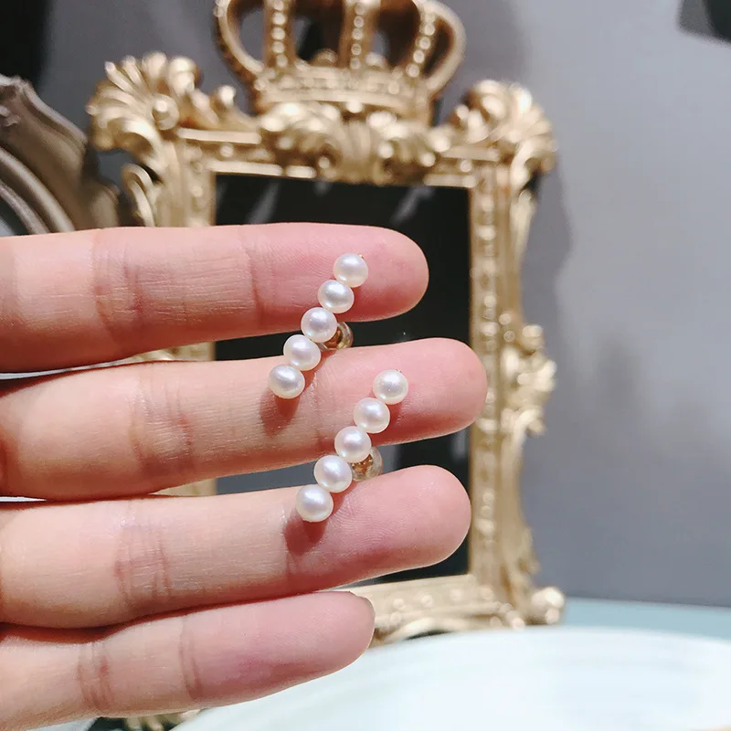 Женские серьги-пусеты с жемчужинами Silvology серьги из стерлингового серебра 925