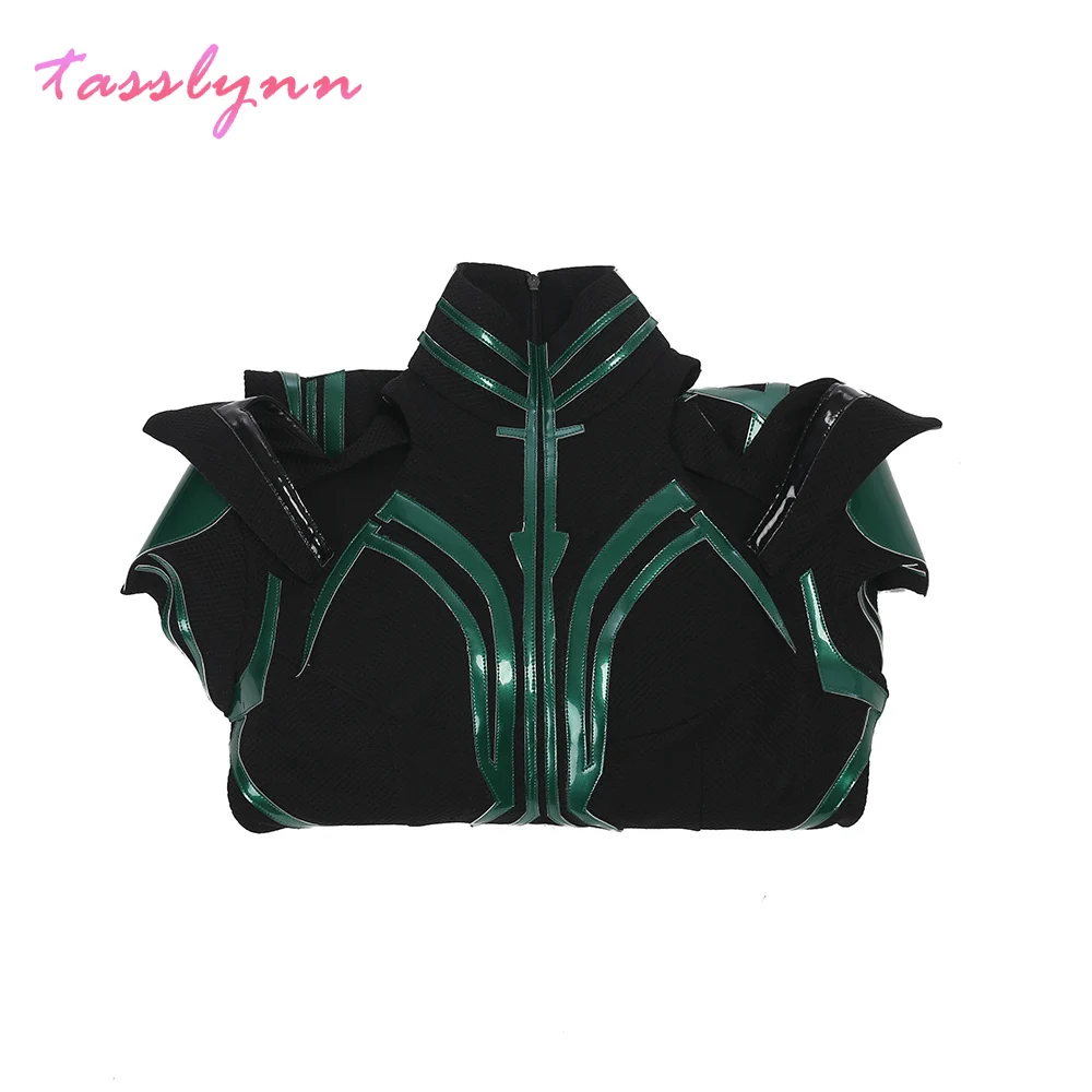 Superhero Movie Thor 3 Ragnarok Goddess of Death  Hela Cosplay Adult PU Party Bodysuit  Halloween Costumes for Women