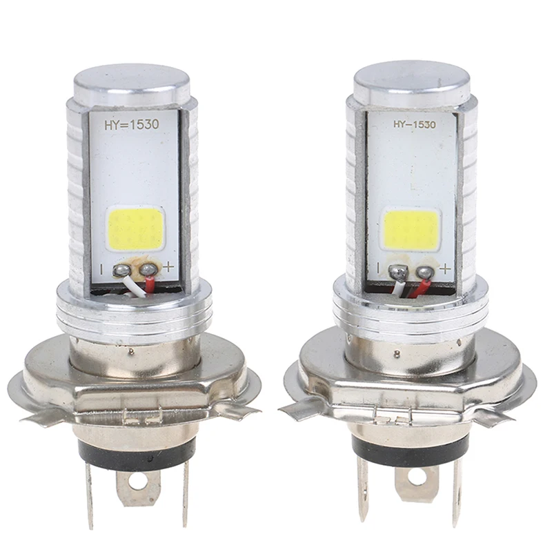 

2 x H4 6000K High Power COB LED Bulb White Hi/Low Beam Car Motorcycle Headlight