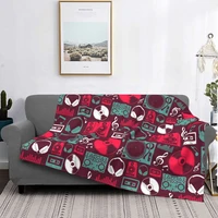 musical seamless pattern carpet living room flocking textile a hot bed blanket bed covers luxury blanket blanket flannel blanket