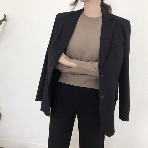 Темно зеленый женский офисный жакет Женская рабочая верхняя одежда с зубчатым