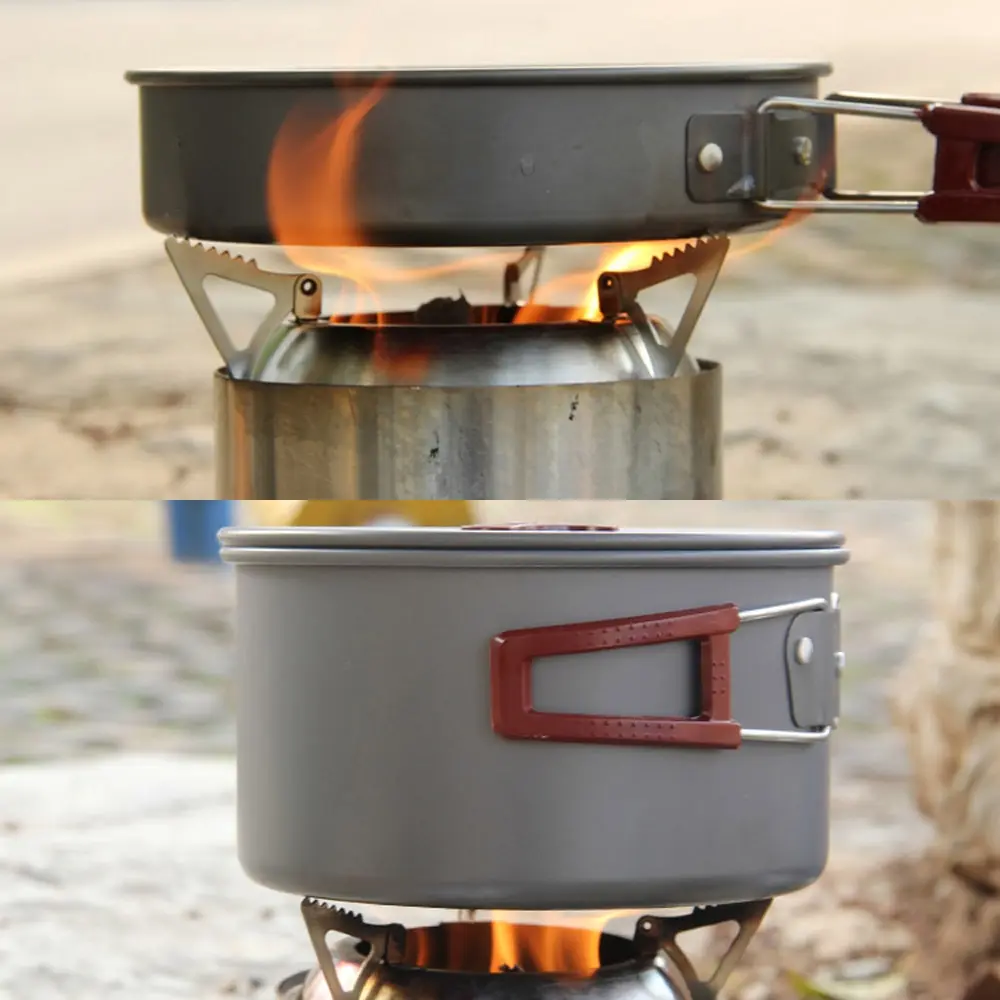 

Lixada Portable Stainless Steel Lightweight Wood Stove Alcohol Stove Burner Outdoor Cooking Picnic BBQ Camping