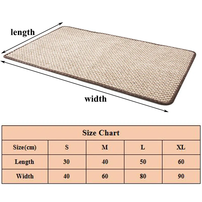 

Cat Scratcher Sisal Mat Board Cat Scratch for Sharpen Nails Scraper Cats Tree Cat Toys Chair Table Sofa Mats Furniture Protector