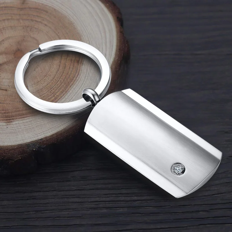 

PERSONALIZED GIFT STAINLESS STEEL DOG TAG KEYCHAIN FOR MEN FATHERS DAY GIFT