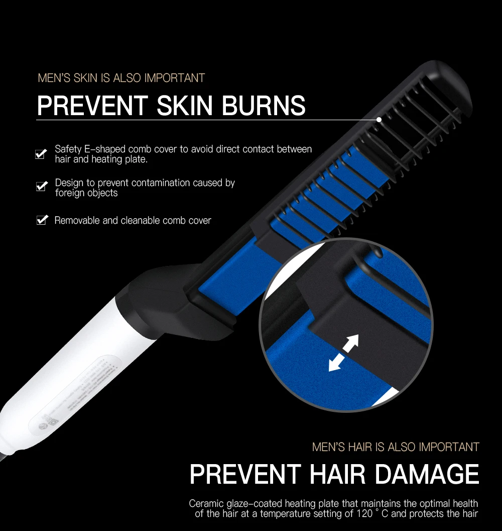Расческа расческа для волос beard straightener comb hair brush бороды гребень расчёска мужские