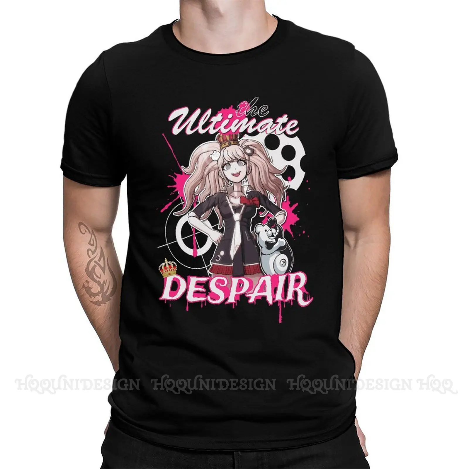 

Men T Shirts Danganronpa V3 Ultra Despair Girls Anime Tee Shirt The Ultimate Despair Short Sleeve T-Shirt Pure Cotton For Adults