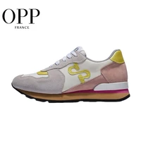 opp womens shoes cow sude sneakers womens fashion non slip running shoes lightweight casual travel lace up shoes