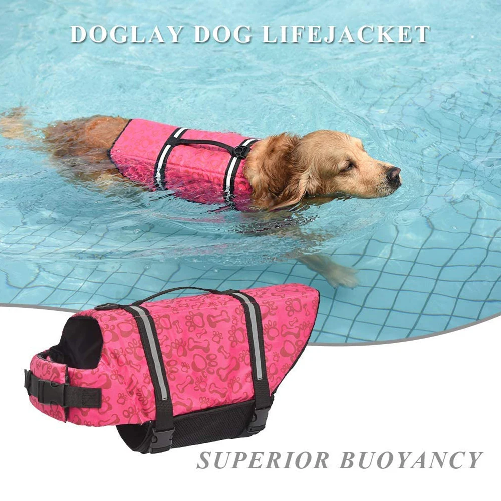 

Pet Dog Life Vest Pet Life Jacket Dog Safety Clothes Dogs Swimwear Pets Swimming Suit Dog Life Preserver Summer Printed Dog Vest