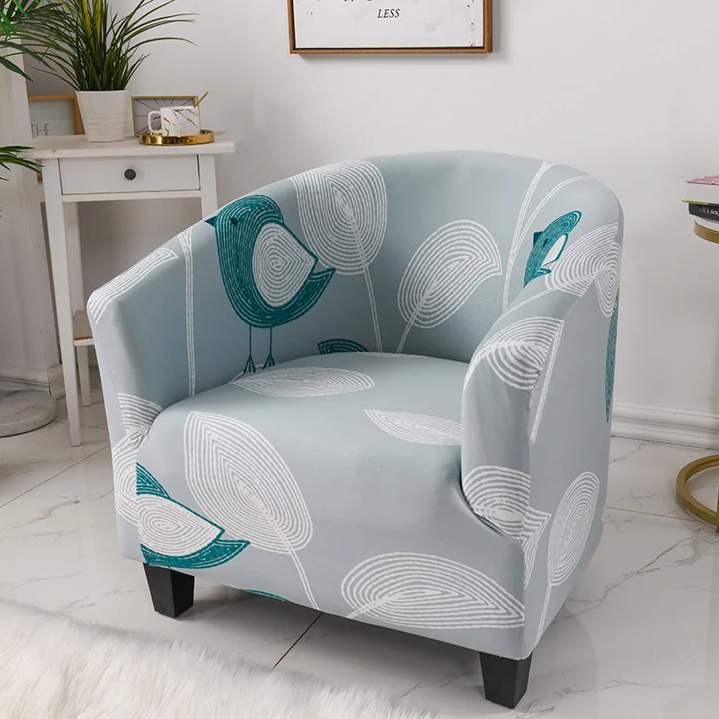 

Nordic Floral Printed Single Sofa Chair Slipcovers Armchair Home Decoration Elastic Spandex For Living Room Sofa Cover