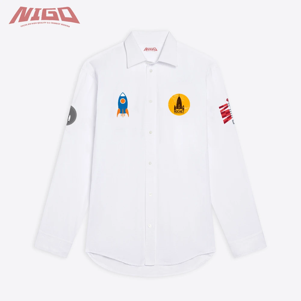 

Мужская космическая рубашка NIGO 21ss # nigo7756