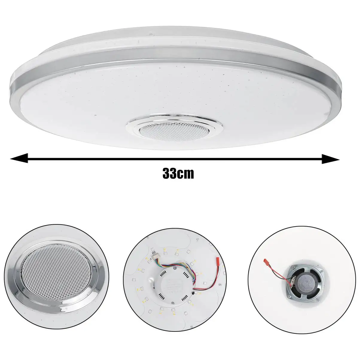 Lámpara de techo moderna con WiFi, iluminación LED RGB de 200W para el hogar, aplicación de música, bluetooth, música, inteligente regulable, para dormitorio