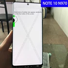 Оригинальный AMOLED NOTE10 для Samsung Galaxy Note 10 Lcd N970F N970 с рамкой дисплей сенсорный экран дигитайзер Замена с Dot