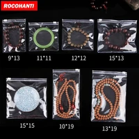 100x custom clear pvc jewelry bag anti oxidation zip lock gift packaging bag self sealing plastic zipper jewellery packing pouch