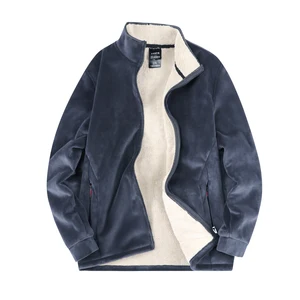 Новое поступление, зимние утепленные толстовки для мужчин, повседневная куртка с меховой подкладкой, однотонная теплая ткань, пальто на молнии, толстовки, кашемировые парки, Y77