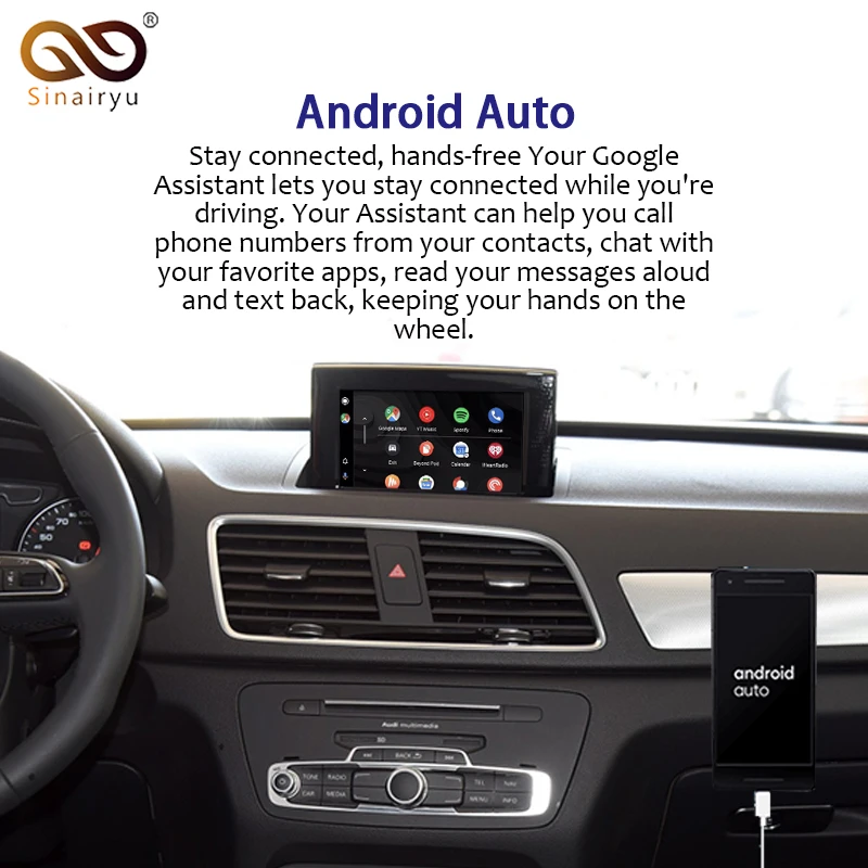 Sinairyu Aftermarket A1 Q3 MMI RMC OEM Wi-Fi беспроводной Apple CarPlay интерфейс модификации для Audi с