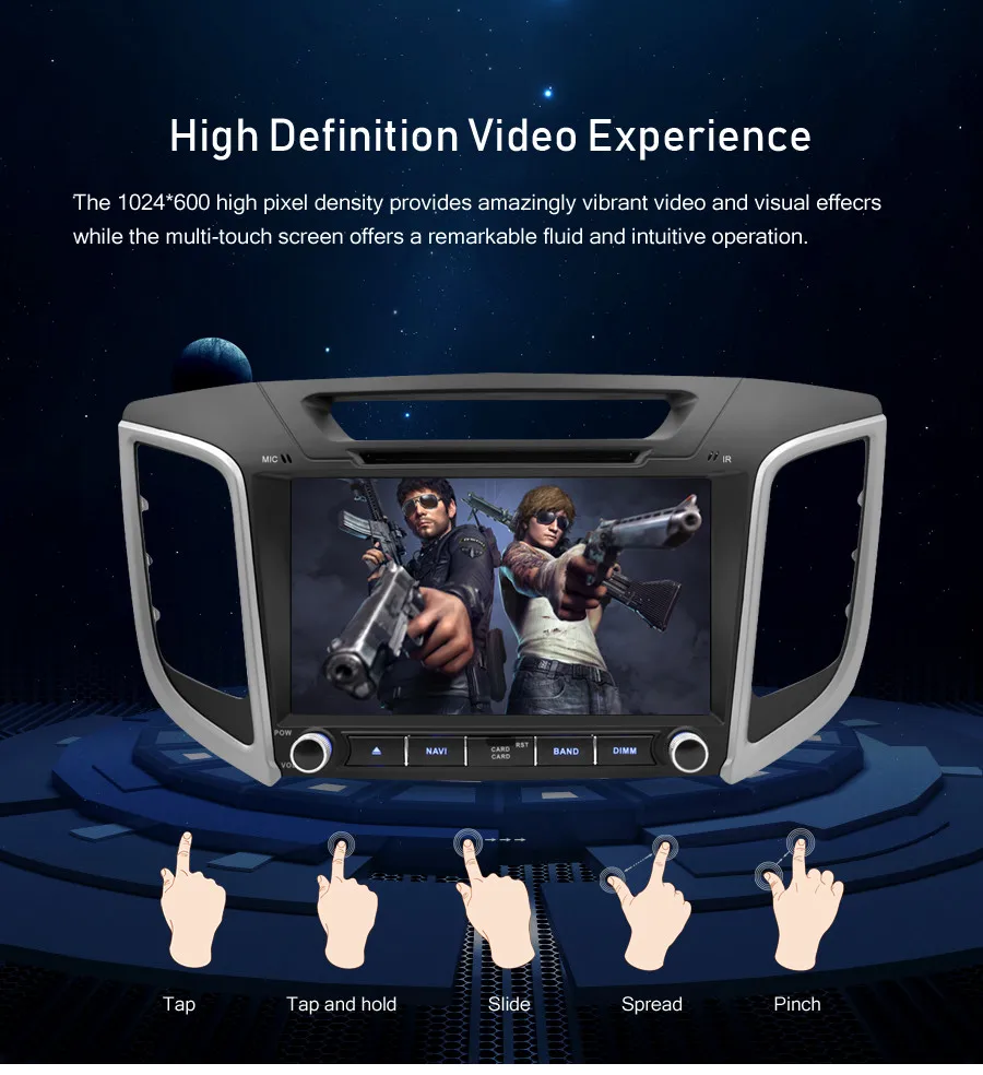 Android 9,0 Автомобильный DVD Радио gps навигатор плеер для hyundai Creta ix25 Мультимедиа Стерео Wi-Fi головное устройство