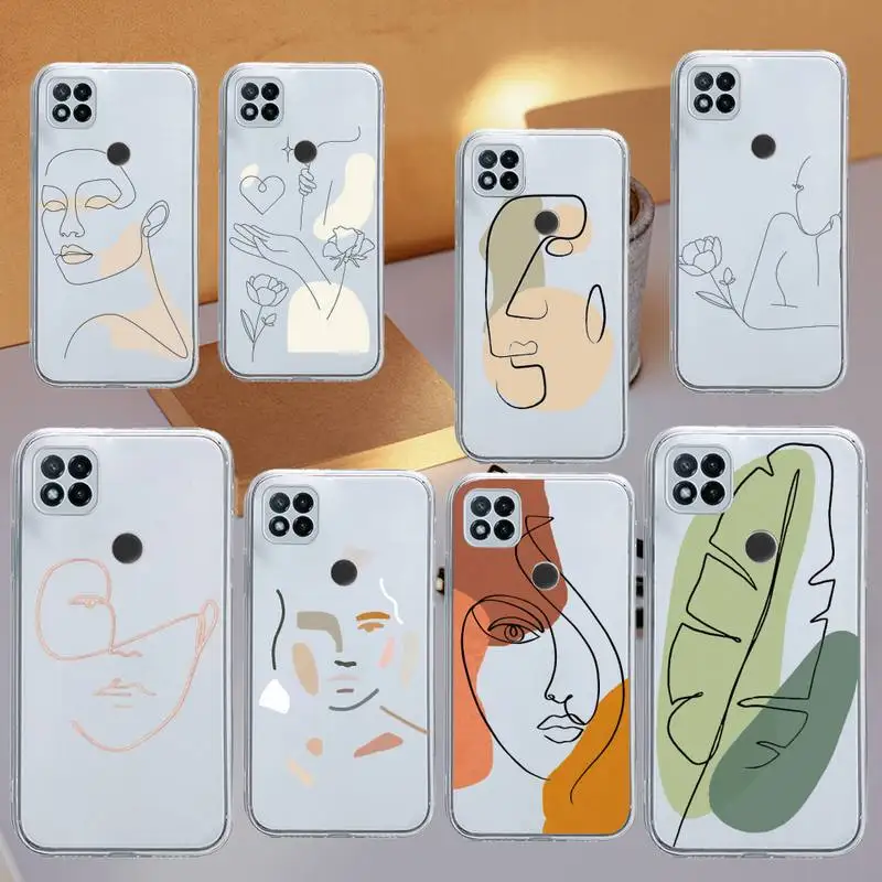 

Abstract lines art colorful pattern Phone Case Transparent for Xiaomi redmi note 8 9 10 11 t lite pro ultra mix 4 k40