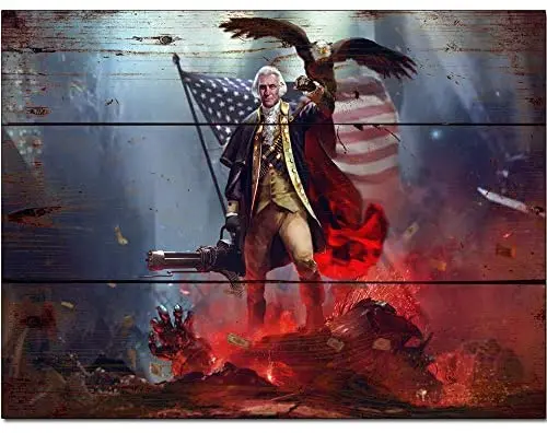 

Original Retro Design Uncle Sam of Gatlin Wood Signs Wall Art|Natural Wooden Board Print Poster Wall Decoration for Garage