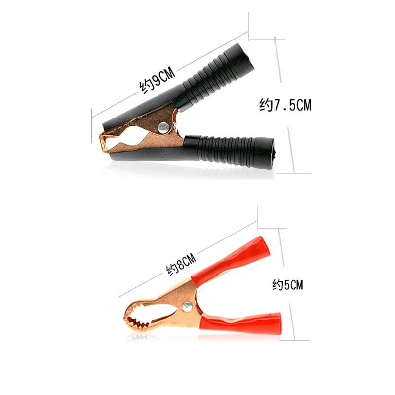 Alligator Clips Hot Car Battery Clamps Crocodile Clip 100A/50A Red Black Electrical connection battery terminals power test