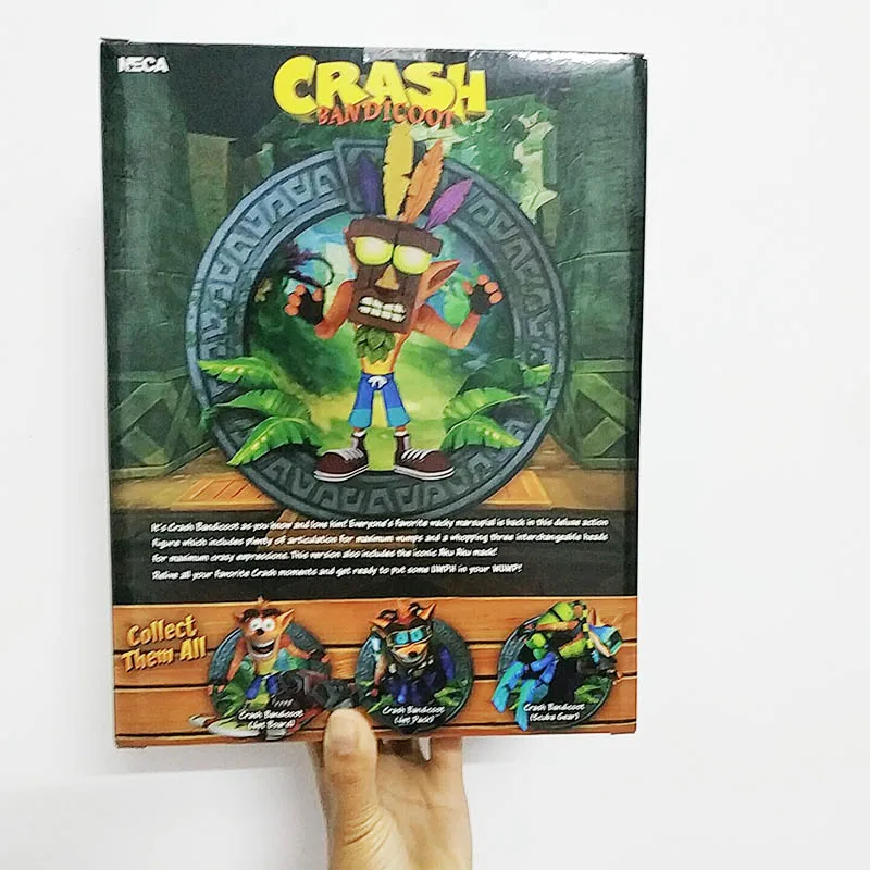 NECA оригинальная игра Crash Bandicoot серии Aku маска АКУ фигурка модель игрушки кукла для