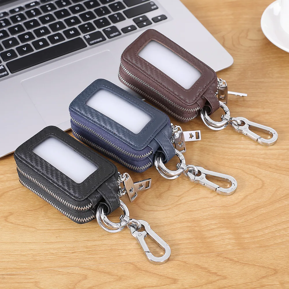 

SOUTH GOOSE Genuine Leather Key Wallets Men Car Key Holder Multifunction Organizer Smart Housekeeper Home Key Case Keys Pouch