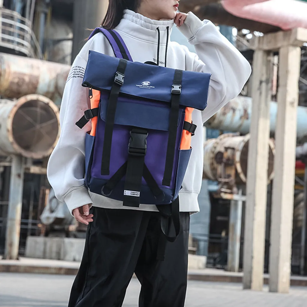 Мужской холщовый рюкзак Aelicy вместительный школьный в японском и корейском стиле