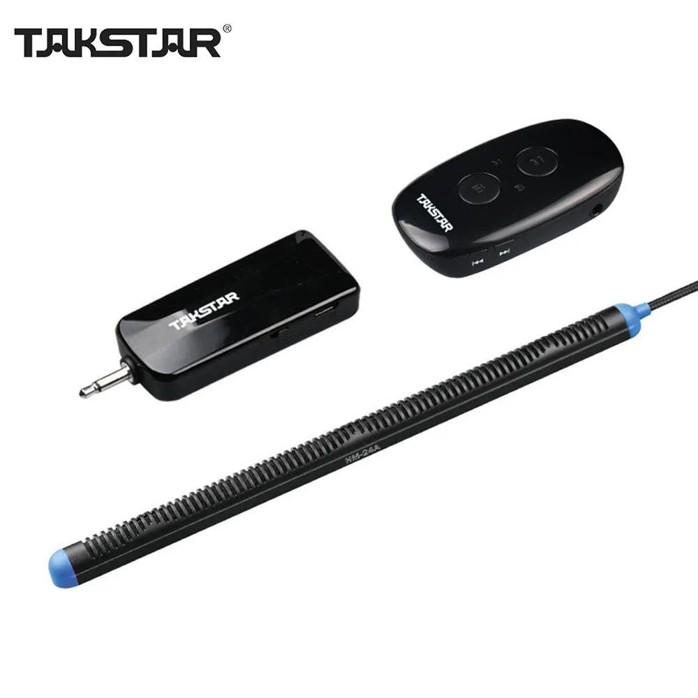 

TAKSTAR Harmonica Wireless Microphone UHF Mouth Organ Mic Magnetic Installation with Transmitter Receiver 40M Transmission Range