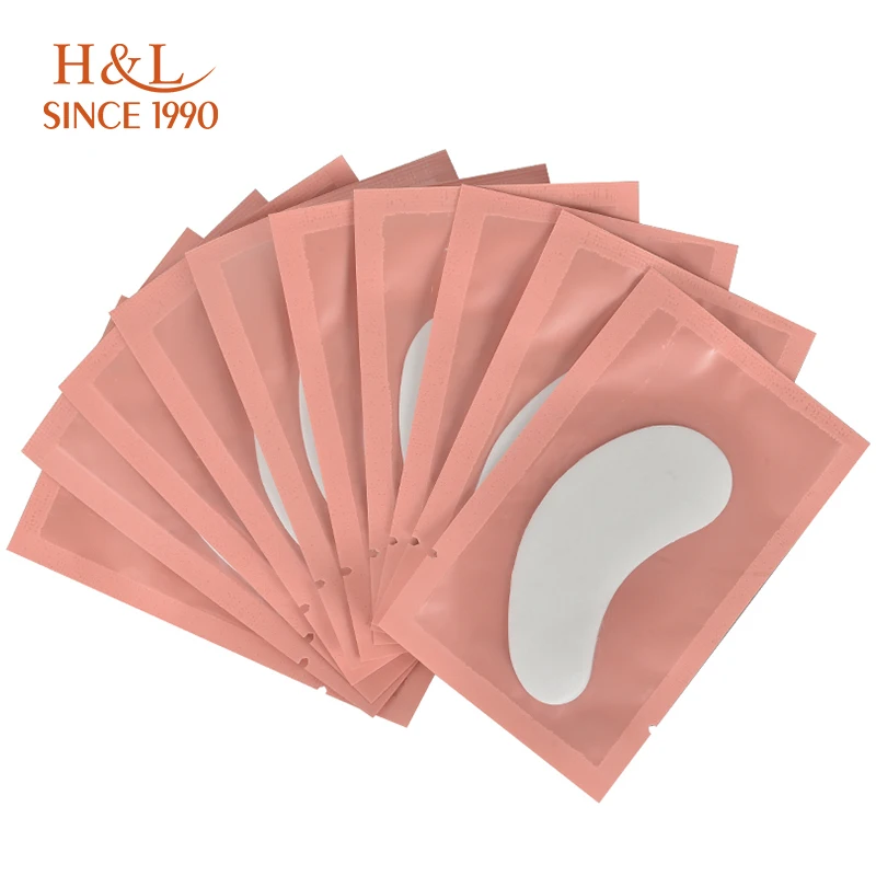 Патчи для наращивания ресниц H & L с 1990 года бумажные патчи под глаза розовые