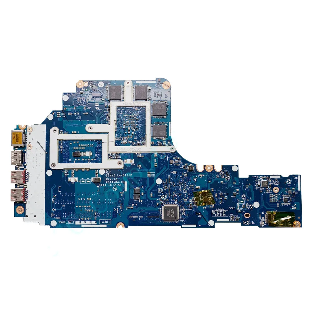 For Lenovo Ideapad Y50-70 Laptop Motherboard ZIVY2 LA-B111P SR1PX I7-4710HQ HM87 860M 2GB 5B20G57047 100% Tested Fast Ship | Компьютеры и