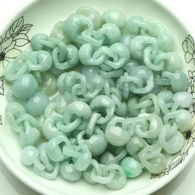 5 шт. натуральные концентрические изумрудные бусины с замком подвеска для