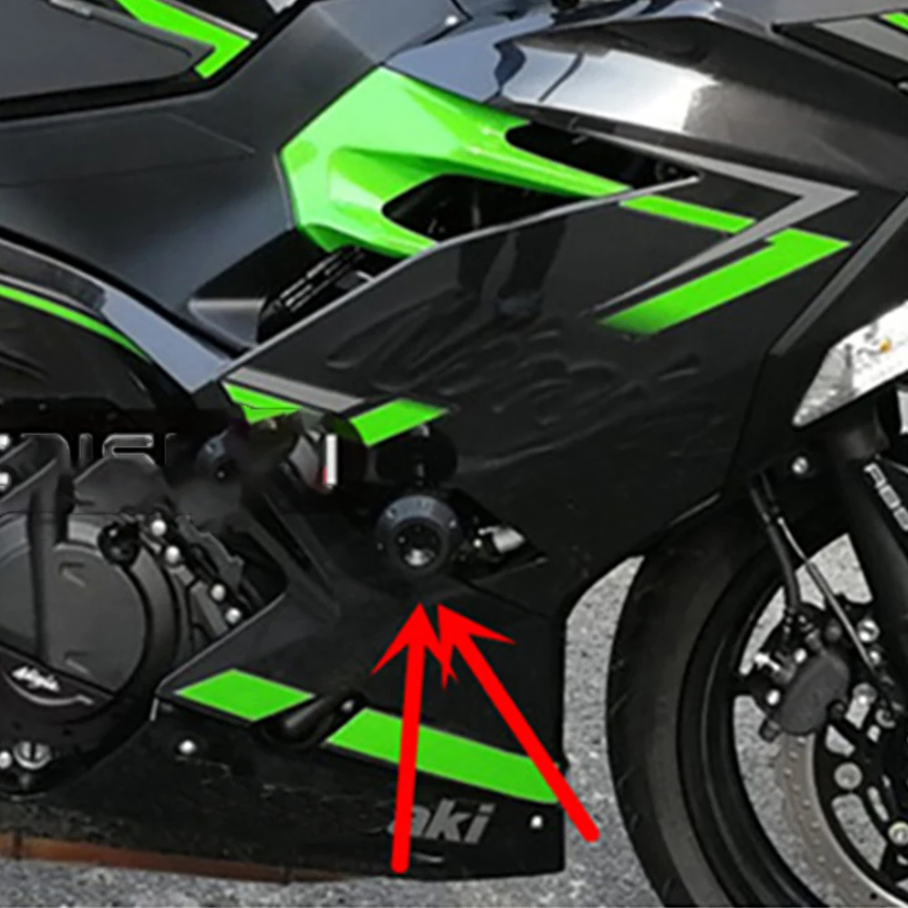 

Exhaust Pipe System Sliders For Kawasaki Ninja400 Z400 2018 2019 Frame Sliders Engine Protective Guard Cover Falling Protection