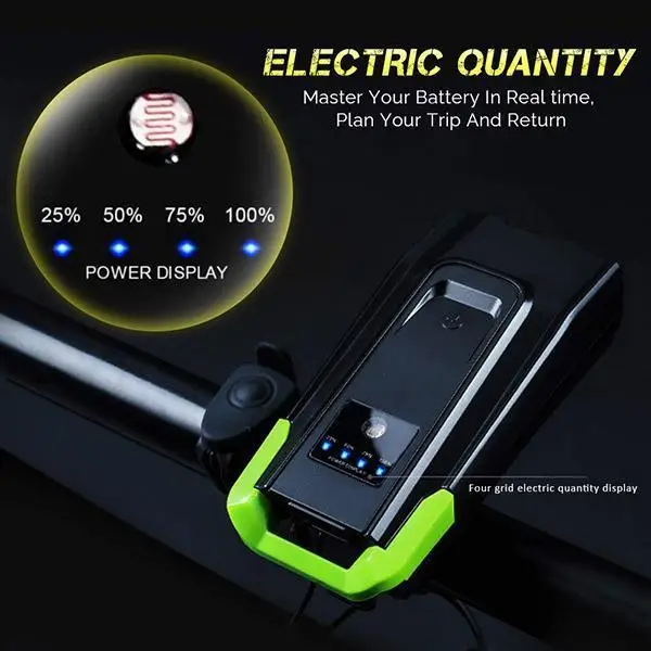 

Bicycle Light Cycling Lamp Torch Handlebar Flashlight Horn Cycle Mountain Bike Light USB Riding Equipment Bicycle Accessories