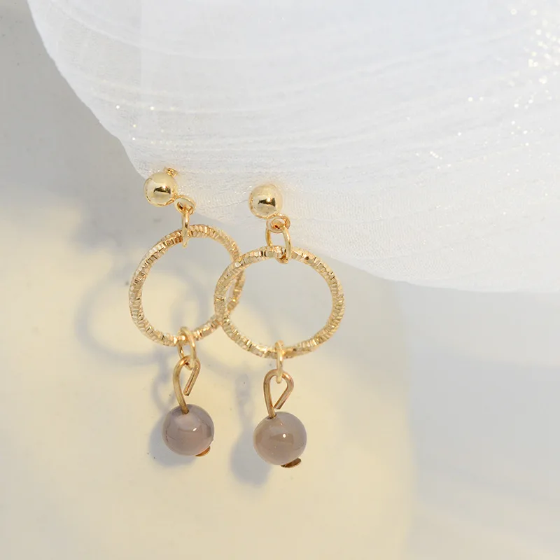 

Fashion Creative Geometric Circle Ring Personalized New Earrings