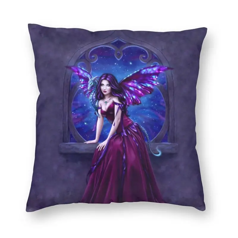 

Наволочки Andromeda Dragon Подушка Фэнтези, диванные, домашние, декоративные, с изображением бабочек, феи, королевы, квадратные, 40x40