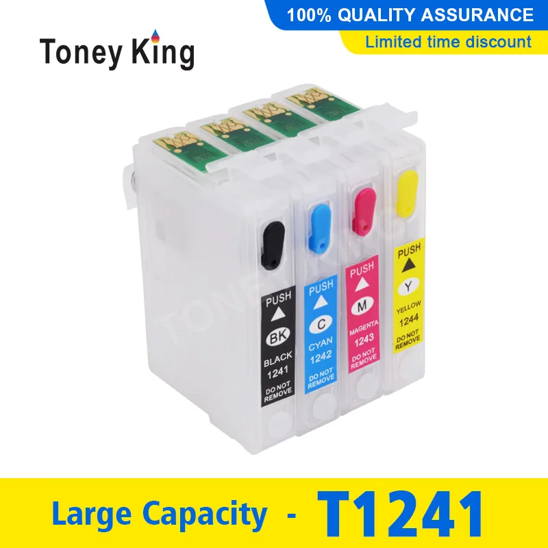 

Toney King T1241 Ink Cartridge For Epson Stylus NX125 NX127 NX130 NX230 Printer Refill Ink Cartridges