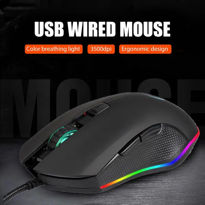 Фирменная Новинка YWYT G812 USB Проводная Мышь игровой 3200 Точек на дюйм 6 кнопок