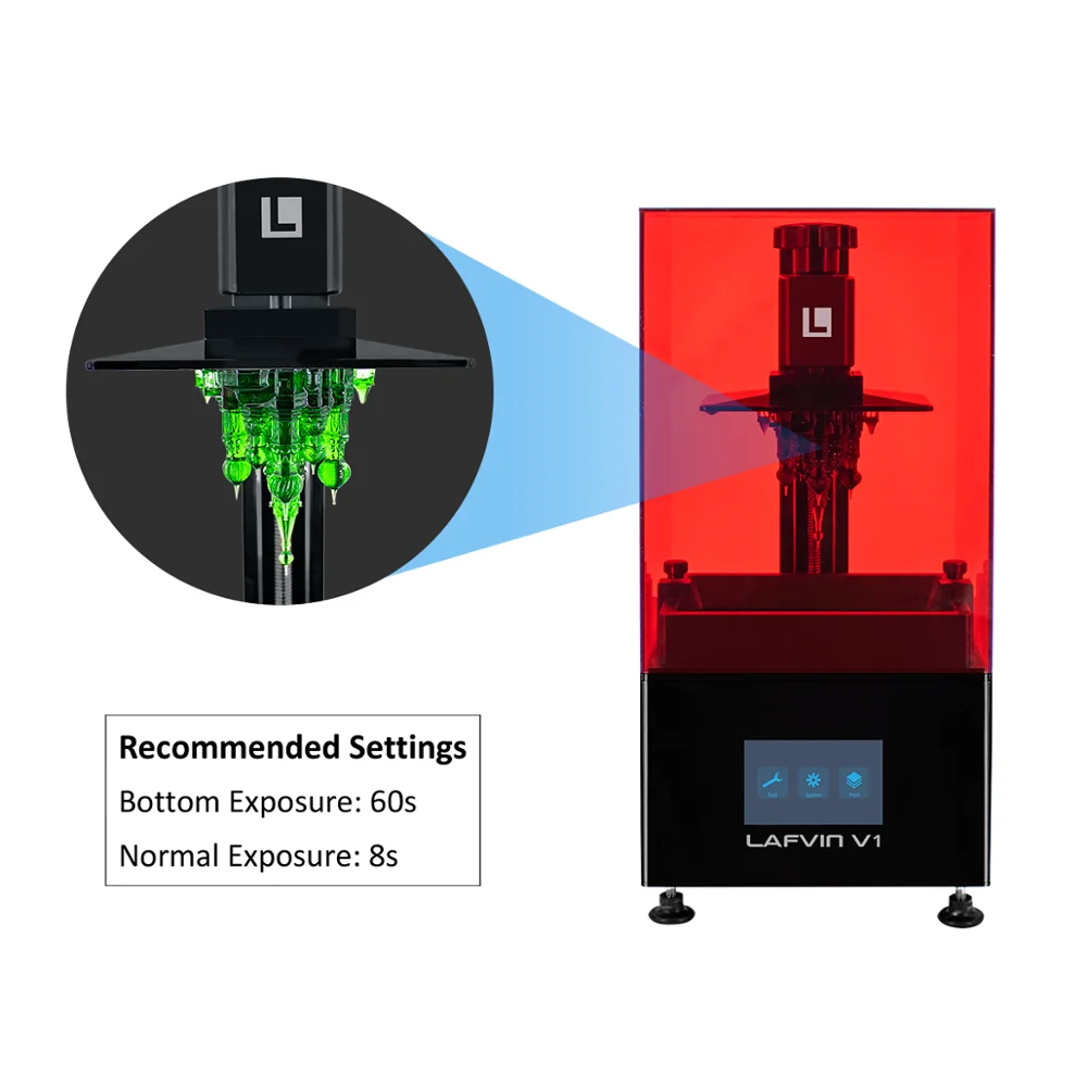 LAFVIN 3D принтеры быстрого смолы 405nm ЖК дисплей УФ Смола Стандартный жидкая