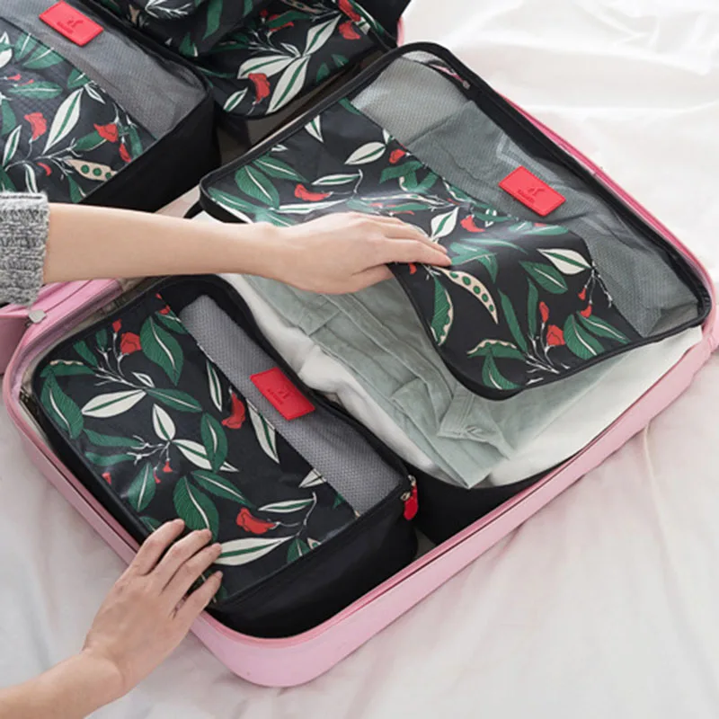 Дорожная сумка для хранения набор органайзер багажа упаковка чемодан одежды
