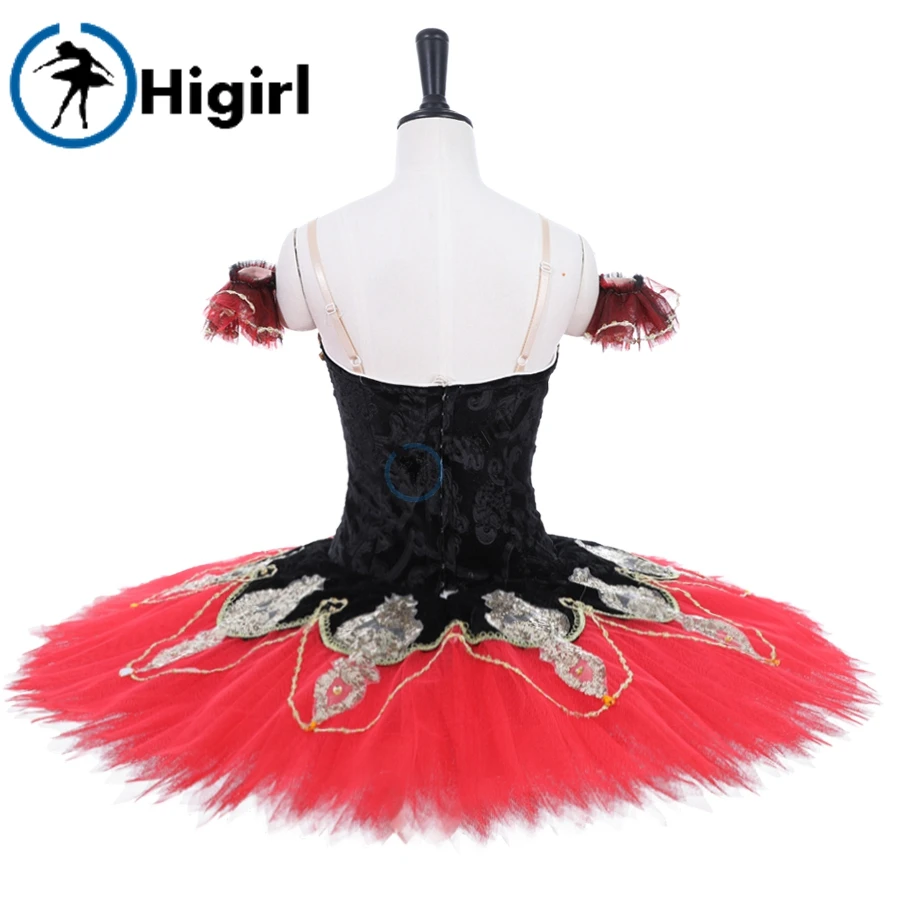 Женская балетная пачка красная черная профессиональная Детская модель BT9091|ballet